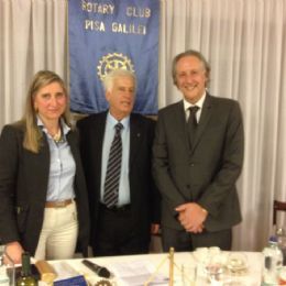 Il Presidente Murri con la Past Presidente RC Montecarlo di Lucca Girolami ed il prof.Ferrara